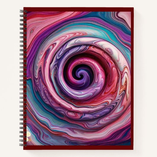 "Moderne Radiant Spiral Art" Notizblock (Vorderseite)