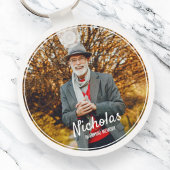 Moderne Rahmen Einfaches Foto Beerdigungsdenkmal Schlüsselanhänger