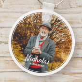 Moderne Rahmen Einfaches Foto Beerdigungsdenkmal Schlüsselanhänger