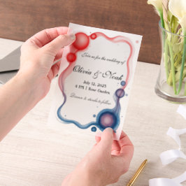 Moderne Rahmen Pergament Einladungen