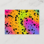 Moderne Rainbow Business Card Visitenkarte (Rückseite)