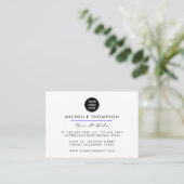Moderne Rainbow Business Card Visitenkarte (Stehend Vorderseite)