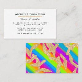 Moderne Rainbow Business Card Visitenkarte
