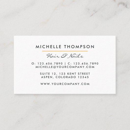 Moderne Rainbow Business Card Visitenkarte (Vorderseite)
