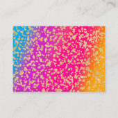 Moderne Rainbow Business Card Visitenkarte (Rückseite)