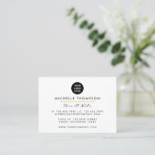 Moderne Rainbow Business Card Visitenkarte (Stehend Vorderseite)