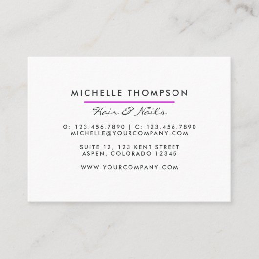 Moderne Rainbow Business Card Visitenkarte (Vorderseite)
