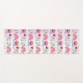 Moderne Rainbow Cocktail Fitness Freak Romantische Yogamatte (Vorderseite (Horizontal))