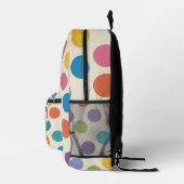 Moderne Rainbow Color Hexagonale Art Bedruckter Rucksack (Rechts)