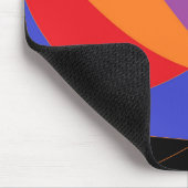 Moderne Rainbow-farbene Kunst Mousepad (Ecke)