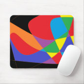 Moderne Rainbow-farbene Kunst Mousepad (Mit Mouse)