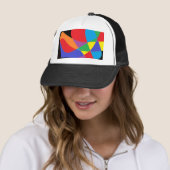 Moderne Rainbow-farbene Kunst Truckerkappe (Beispiel)