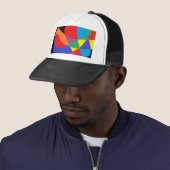 Moderne Rainbow-farbene Kunst Truckerkappe (Beispiel)