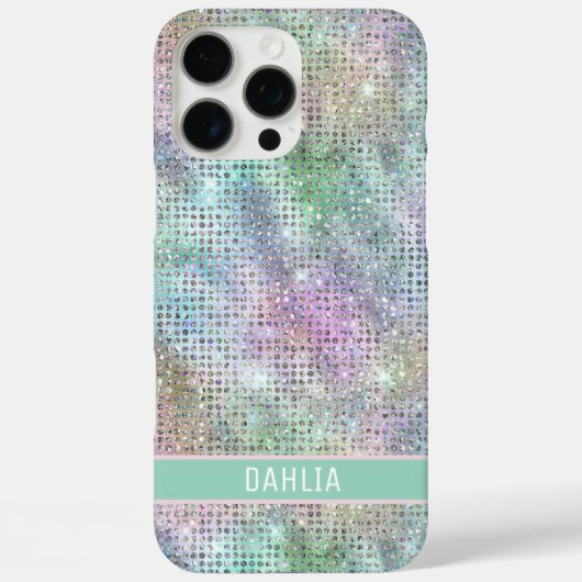 Moderne Rainbow-Glitzern Case-Mate iPhone Hülle (Rückseite)