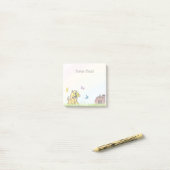 Moderne Rainbow-Kids bei Nutztieren Post-it Klebezettel (Auf Schreibtisch)