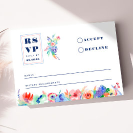 Moderne Rainbow LGBTQ Wedding RSVP Card Karte