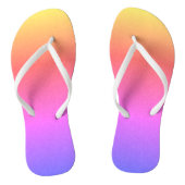 Moderne Rainbow Linen Badesandalen (Fußbett)