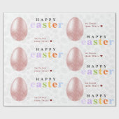 Moderne Rainbow Pastel Einfach Custom Happy Oaster Geschenkpapier (Flach)