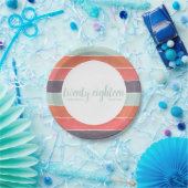 Moderne Rainbow Stripes Graduation Party Teller (Party)