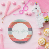 Moderne Rainbow Stripes Graduation Party Teller (Party)