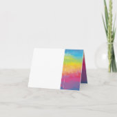 Moderne Rainbow Verlobung Cards Einladung (Vorderseite)