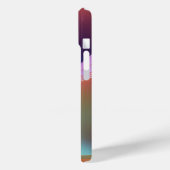 Moderne Rainbow Wave Abstrakt Art Case-Mate iPhone Hülle (Rückseite / Links)