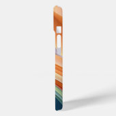 Moderne Rainbow Wave Abstrakt Art Case-Mate iPhone Hülle (Rückseite / Links)
