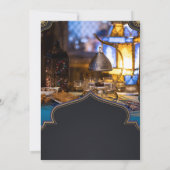 Moderne Ramadan-Iftar-Abend-Laternen Einladung (Rückseite)