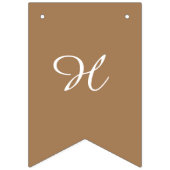 Moderne Ranbows Earthy Tones Happy Birthday   Wimpelkette (Zweite Fahne)