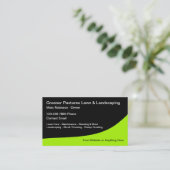 Moderne Rasenflächen Landscaper kühne Visitenkarte (Stehend Vorderseite)