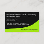 Moderne Rasenflächen Landscaper kühne Visitenkarte (Vorderseite)