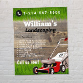 Moderne Rasenmäher, Rasenpflege Flyer