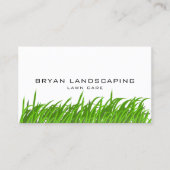 Moderne Rasenpflege - Graslandschaften Visitenkarte (Vorderseite)