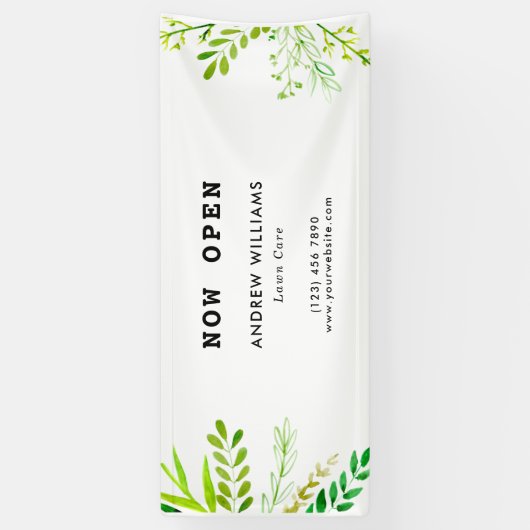 Moderne Rasenpflege Landschaften Banner (Vertikal)