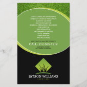 Moderne Rasenpflege/Landschaftsfotografie-Logo Sch Flyer (Hinten)