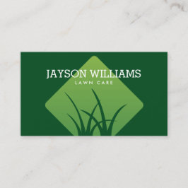 Moderne Rasenpflege/Landschaftsfotografie mit dunk Visitenkarte
