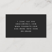 Moderne Rasenpflege-Service-Kaktus Sukkulentes Log Visitenkarte (Rückseite)