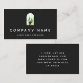 Moderne Rasenpflege-Service-Kaktus Sukkulentes Log Visitenkarte (Vorne/Hinten)