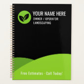 Moderne Rasenpflege- und Landschaftsbauunternehmen Planer (Vorderseite)