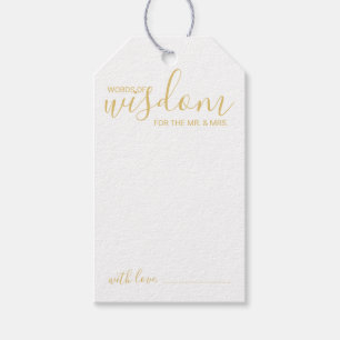 Moderne Ratschläge zur Hochzeit von Skripten und W Geschenkanhänger