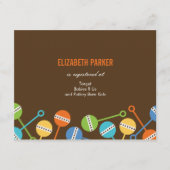 Moderne Rattles Baby Showregisterkarten Begleitkarte (Vorderseite)