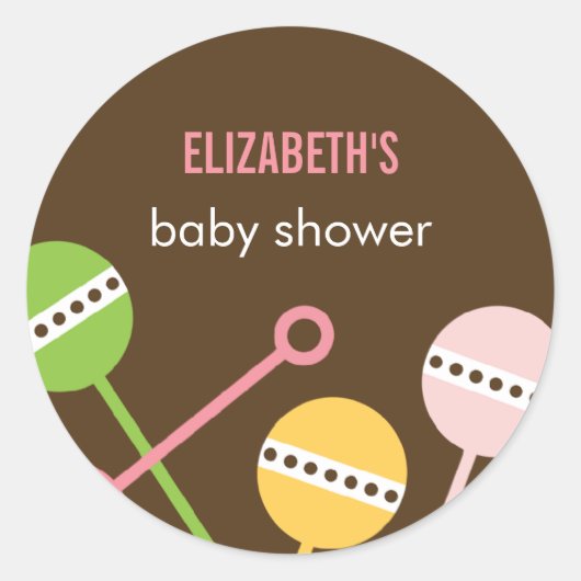 Moderne Rattles bevorzugen Stickers (Vorderseite)