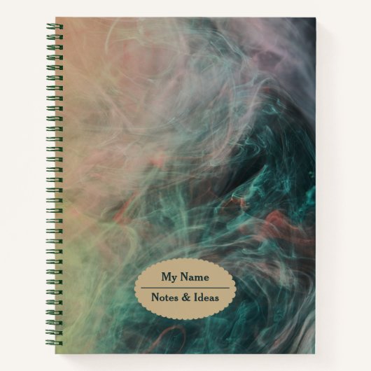 Moderne Rauchfarbe Notizbuch (Vorderseite)