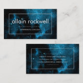 Moderne Raum-Galaxie-Visitenkarte Visitenkarte (Vorne/Hinten)