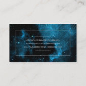 Moderne Raum-Galaxie-Visitenkarte Visitenkarte (Rückseite)