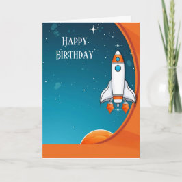 Moderne Raumfähre Faltkarte Ankündigung