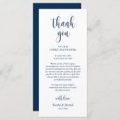 Moderne Räumlichkeiten Vielen Dank, Navy Blue Card Programm (Vorne/Hinten)