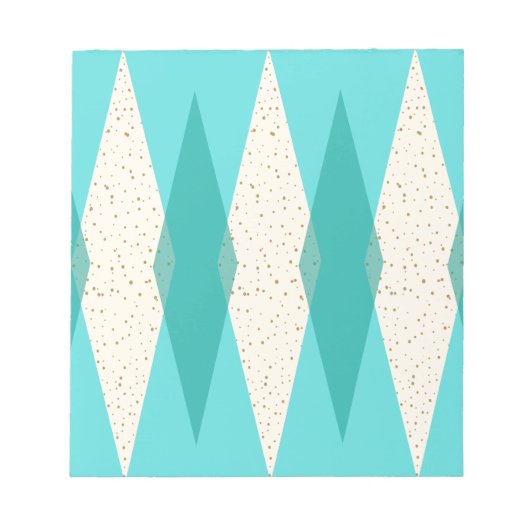 Moderne Raute - Notepad Notizblock (Vorderseite)