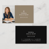 Moderne Real Anwesen Business Card Horizontal Visitenkarte (Vorne/Hinten)