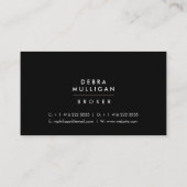 Moderne Real Anwesen Business Card Horizontal Visitenkarte (Rückseite)